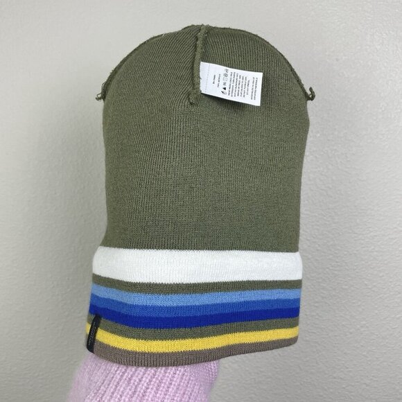 Pendleton National Park Stripe Beanie Fold Over Green Gorpcore Knit Unisex OS - Picture 12 of 16